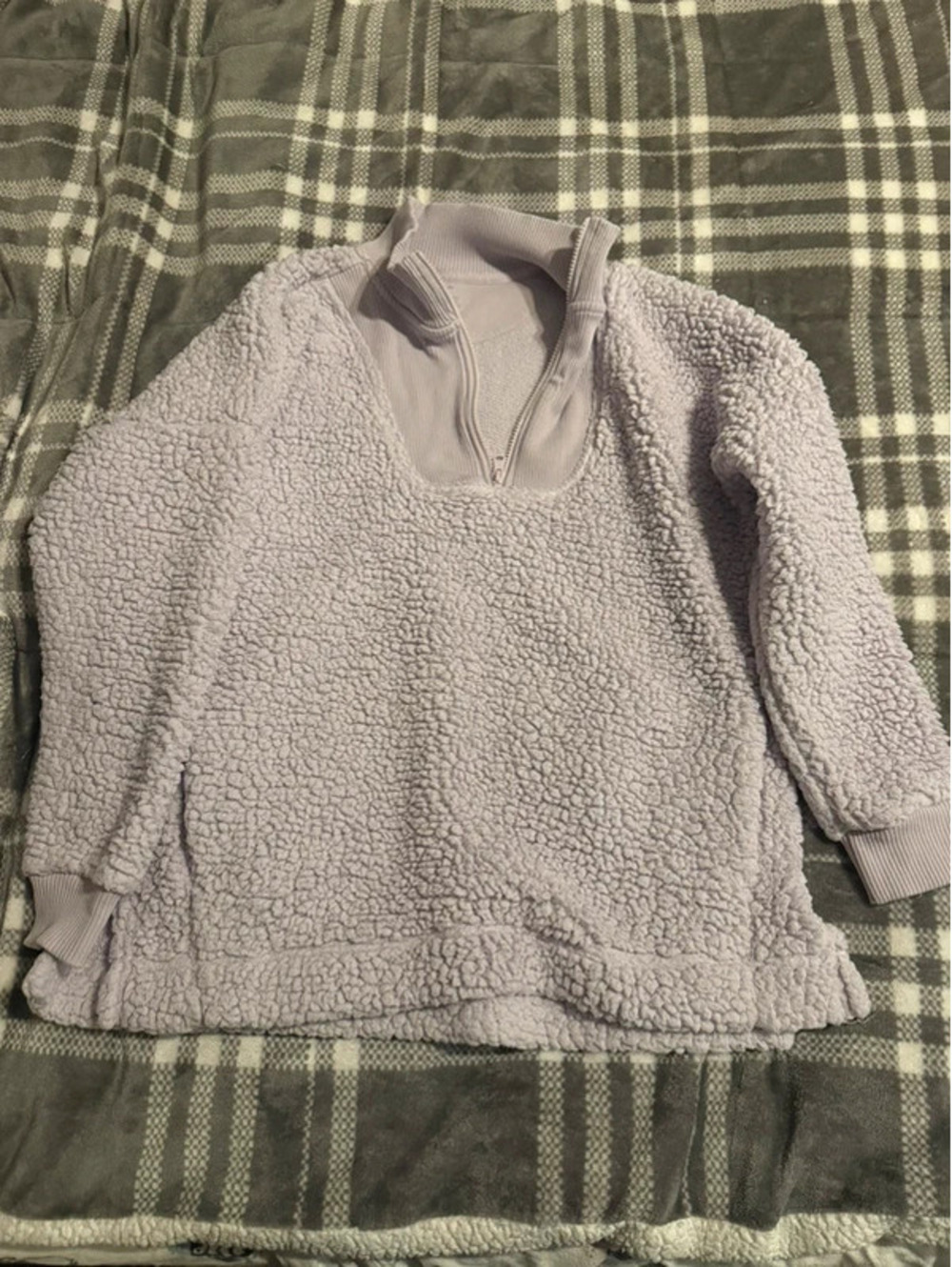 Aerie Sherpa 1/4 Zip Oversized